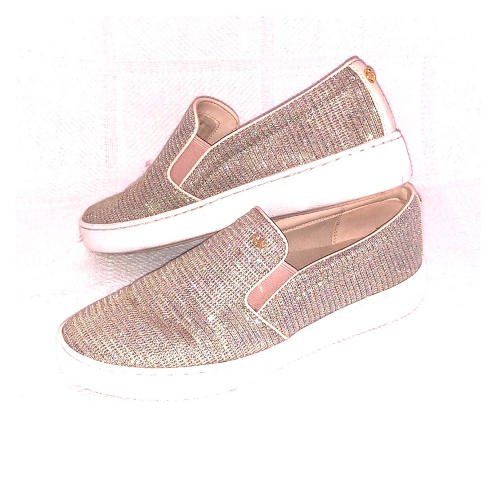 Sparkle slip on sneakers